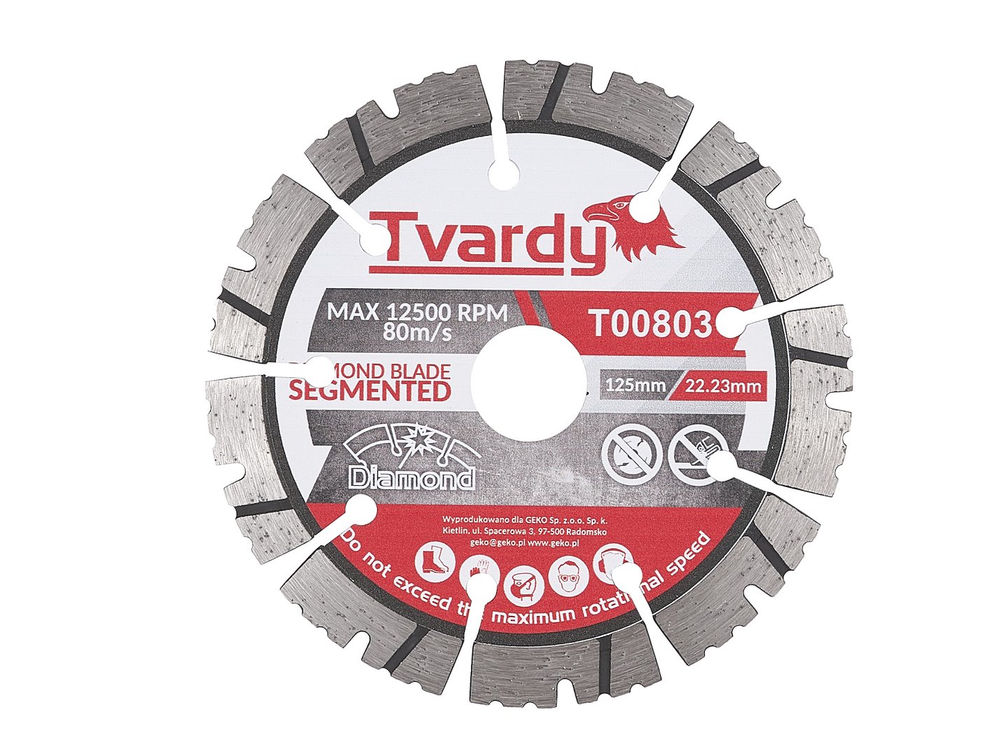 Szegmentált gyémánttárcsa 125x12x22,23mm PROFI (50)
