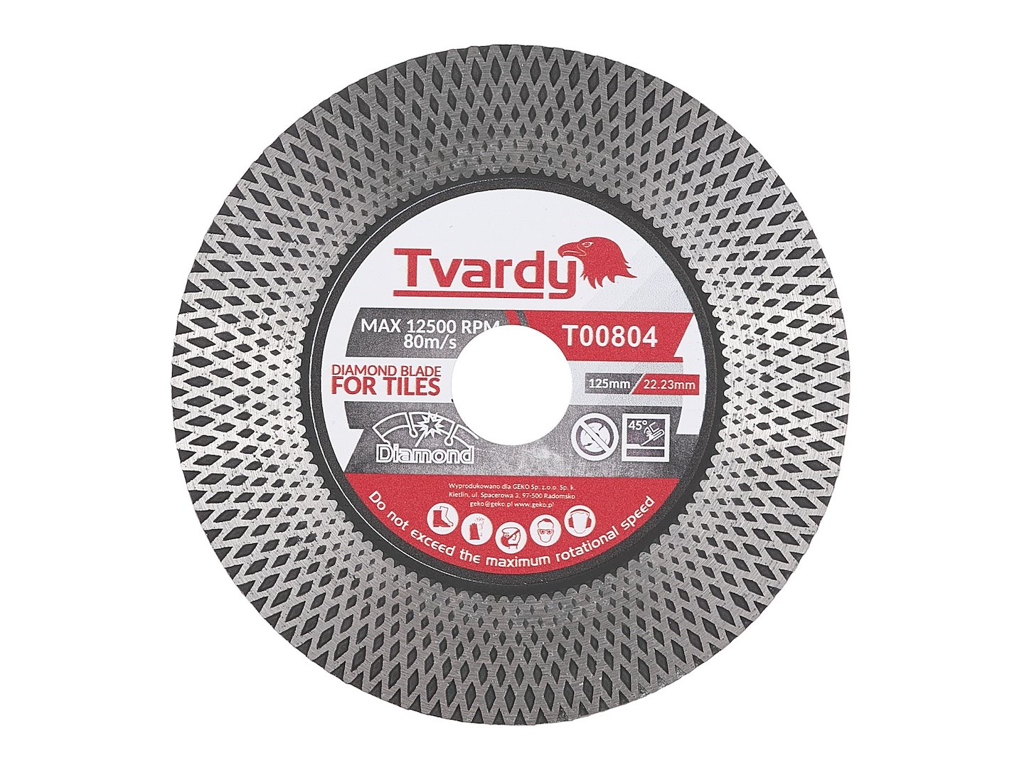 Gyémánt csiszoló- és vágókorong kőedényekhez 125x25x22.23mm PROFI (100)