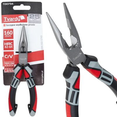 Egyenes hosszúkás fogó 160mm CrV (6/60)