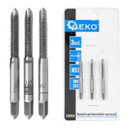 GEKO kézi menetfúró készlet M4x0,7mm HSS 3db