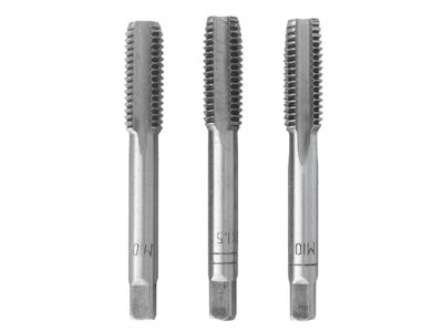 G38320 kép 2 GEKO kézi menetfúró készlet M10x1,5mm HSS 3db-os