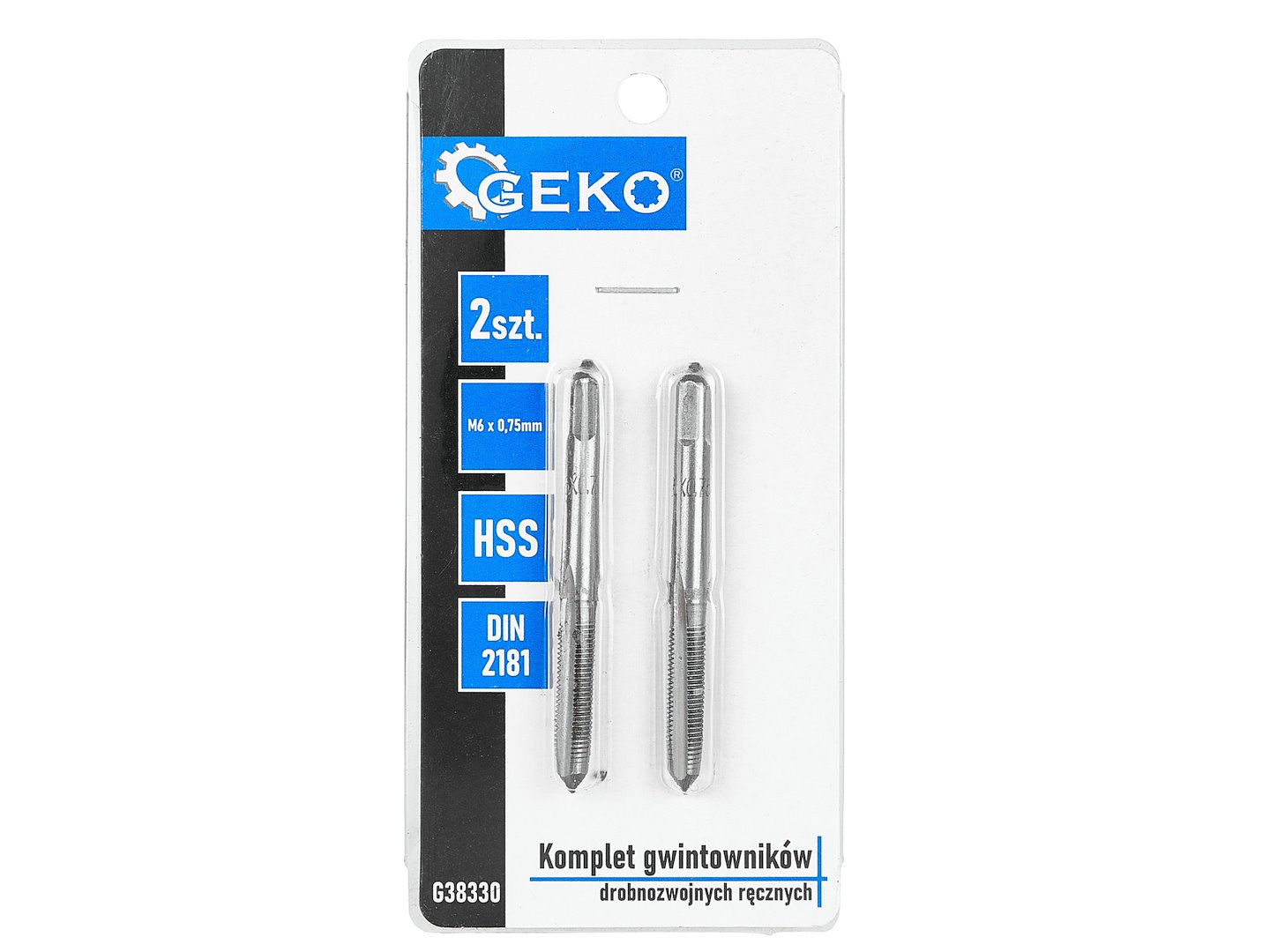 GEKO finom menetfúró készlet M6x0,75mm 2db