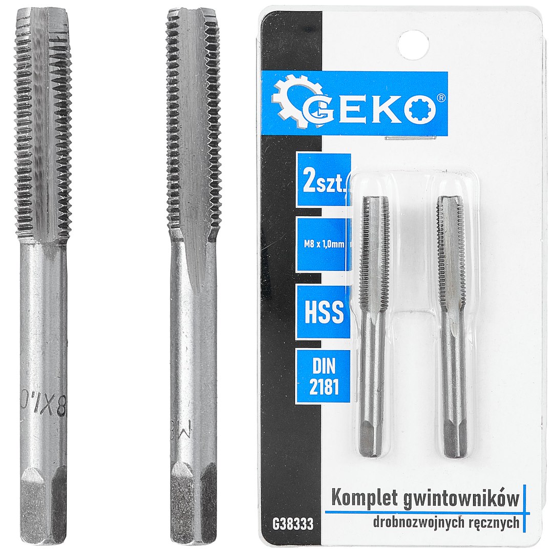 GEKO finom menetfúró készlet M8x1,0mm 2db-os