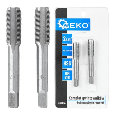 GEKO finommenetű kézi menetmetsző készlet M10x0,75mm 2db