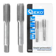 GEKO finommenetű kézi menetmetsző készlet M10x0,75mm 2db