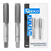 GEKO finommenetű kézi menetfúró készlet M10x1,0mm 2db