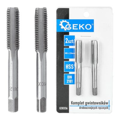 GEKO finommenetű kézi menetmetsző készlet M10x1,25mm 2db