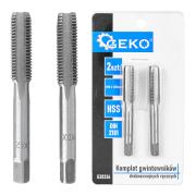 GEKO finommenetű kézi menetmetsző készlet M10x1,25mm 2db