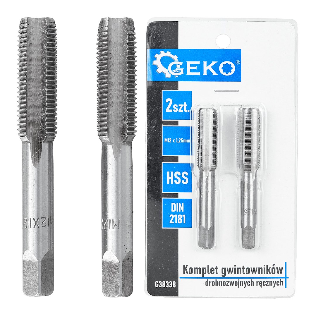 GEKO menetmetsző készlet M12x1,25mm finommenet 2db