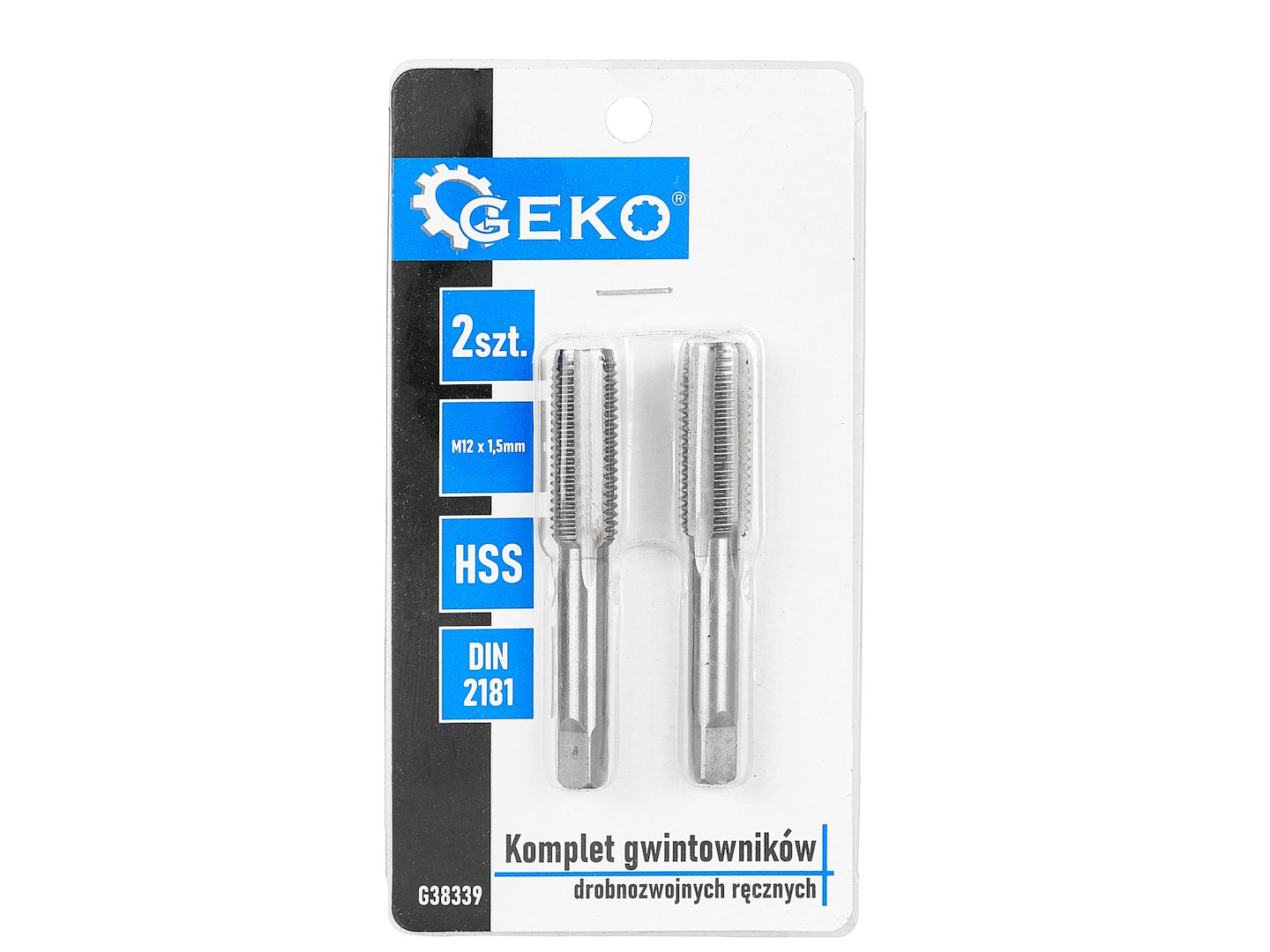GEKO finom menetmetsző készlet M12x1,5mm 2db-os