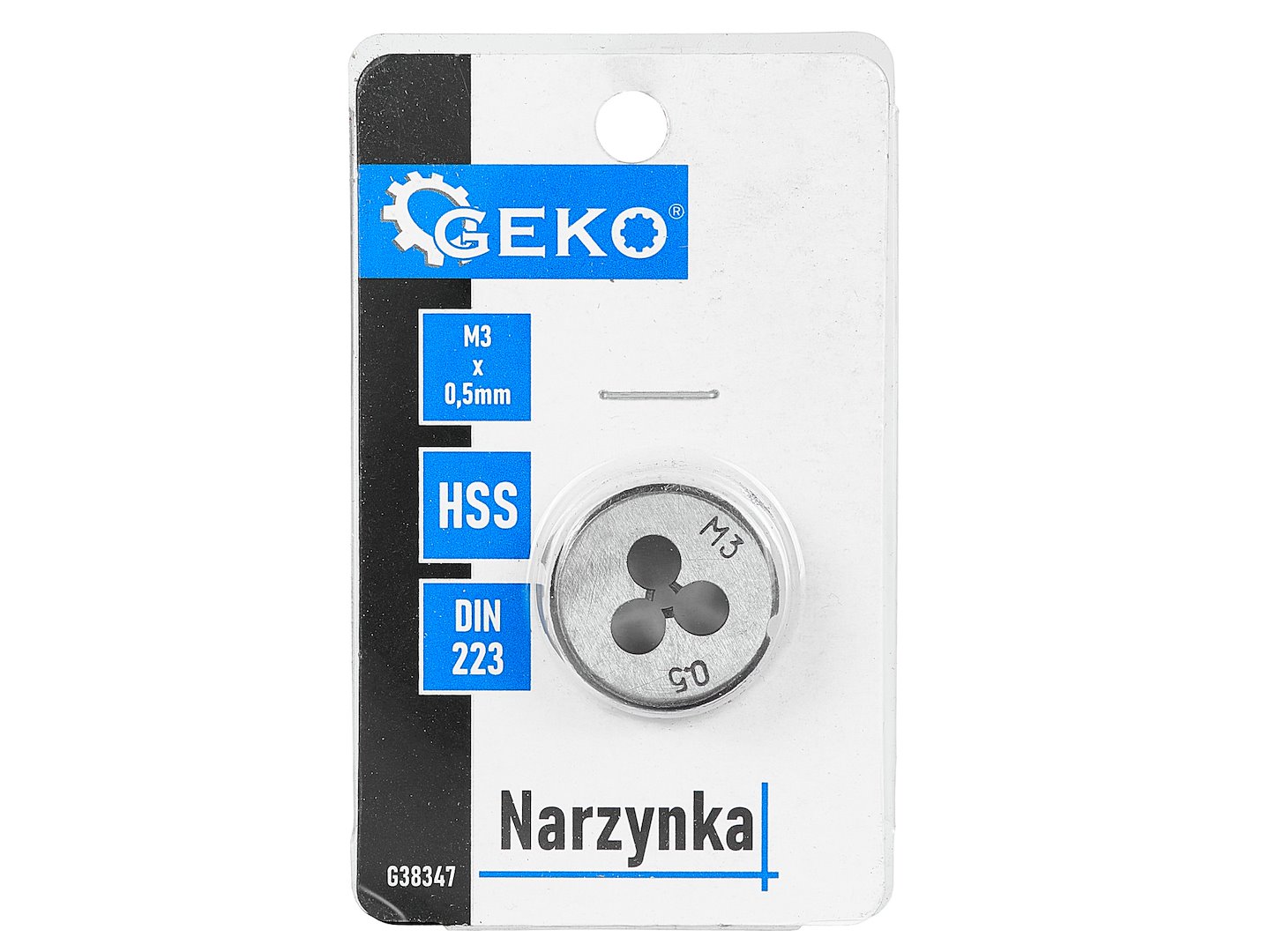 GEKO menetmetsző M3 x 0,5 mm (DIN 352)