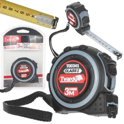 Kétoldalas nejlon mérőszalag 3m/16mm CLASS I (12/120)