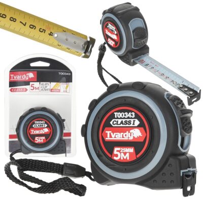 Kétoldalas nejlon mérőszalag 5m/25mm CLASS I (6/60)