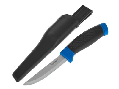 G01892 kep 2 Taktikai finka kés 215/105mm tokkal BLACK SURVIVAL SERIES (12/48)