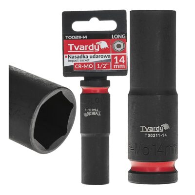 Hosszú ütvecsavaros dugókulcs 1/2" hex 14mm CR-MO (6/72)