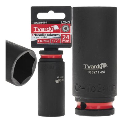 Csapásmérő hüvely hosszú 1/2" hatszög 24mm CR-MO (6/36)