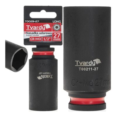 Csapásmérő hüvely hosszú 1/2" hatszög 27mm CR-MO (6/36)