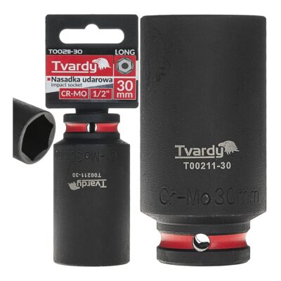 Hosszú ütvecsavaros dugókulcs 1/2" hatszög 30mm CR-MO (6/36)