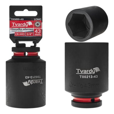 Hosszú ütvecsavaros dugókulcs 3/4" 6 pontos 43mm CR-MO (1/20)