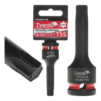 1/2" TORX ütvecsavaros dugókulcsok T55 CR-MO (10/100)