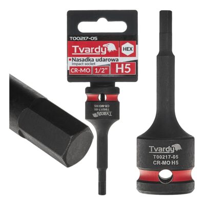 HEX ütvecsavaros dugókulcsok 1/2" H5 CR-MO (10/100)