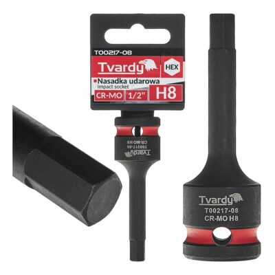 HEX ütvecsavaros dugókulcsok 1/2" H8 CR-MO (10/100)