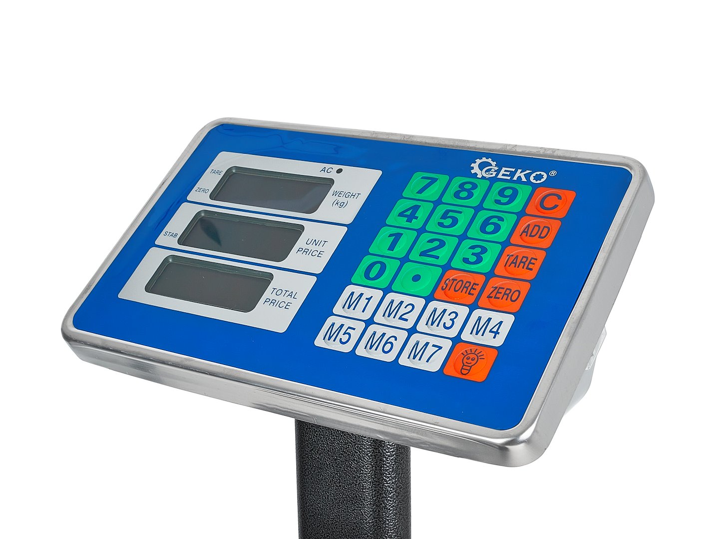 GEKO digitális platformmérleg 150 kg LCD kijelzővel