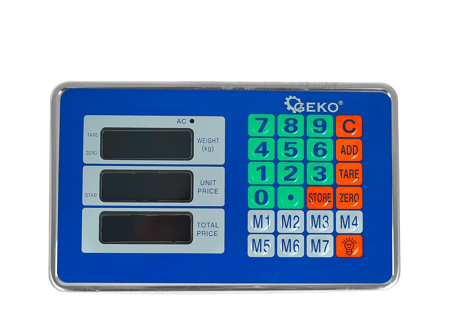 GEKO digitális platformmérleg 150 kg LCD kijelzővel