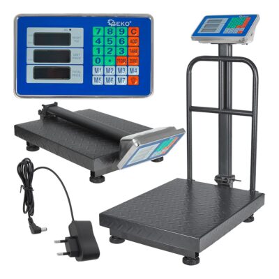GEKO platformmérleg 300 kg LCD kijelzővel