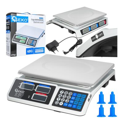 GEKO digitális mérleg 40kg LCD kijelzővel
