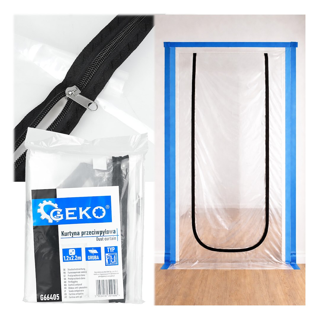 GEKO pormegakadályozó ajtófüggöny U-profil 220x120cm