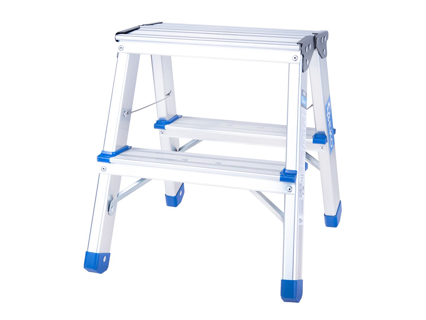 GEKO aluminium kétoldalas létra 2 fokos 150kg teherbírás