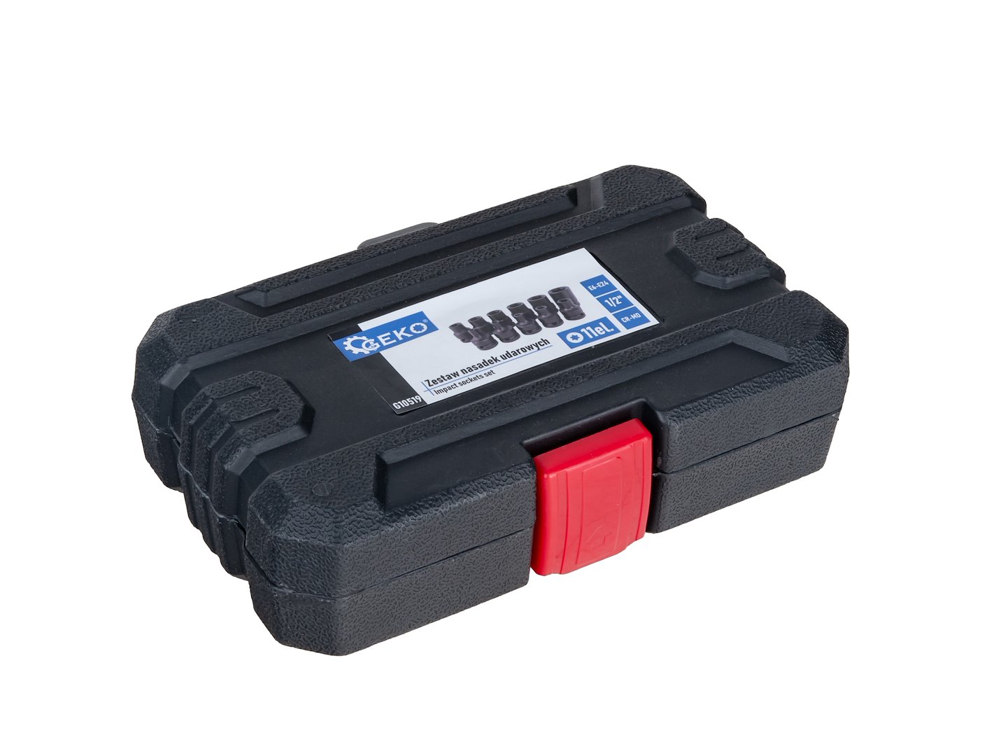 GEKO Torx ütvecsavarozó dugókulcs készlet 11db 1/2" E6-E24 CR-MO