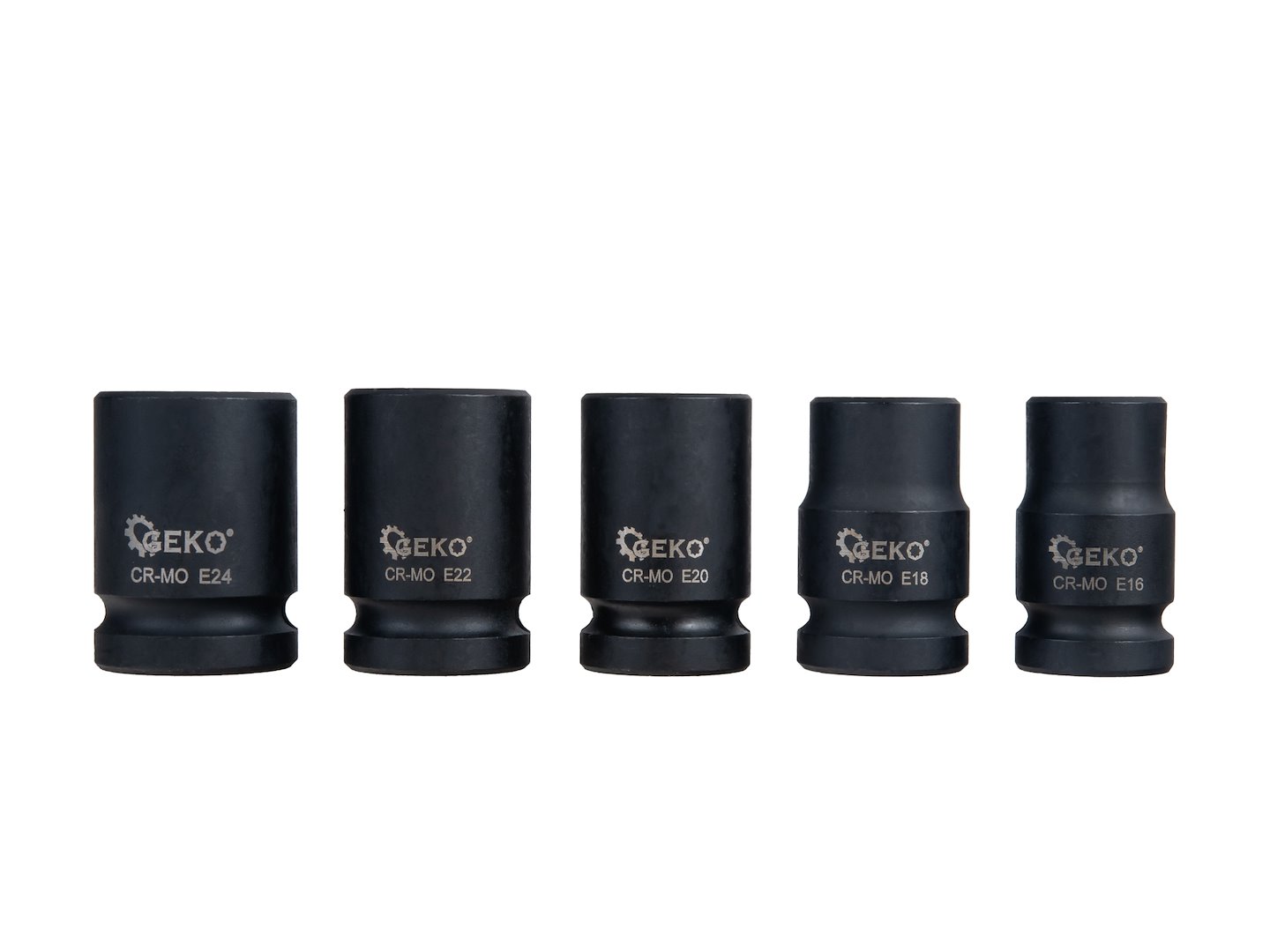 GEKO Torx ütvecsavarozó dugókulcs készlet 11db 1/2" E6-E24 CR-MO