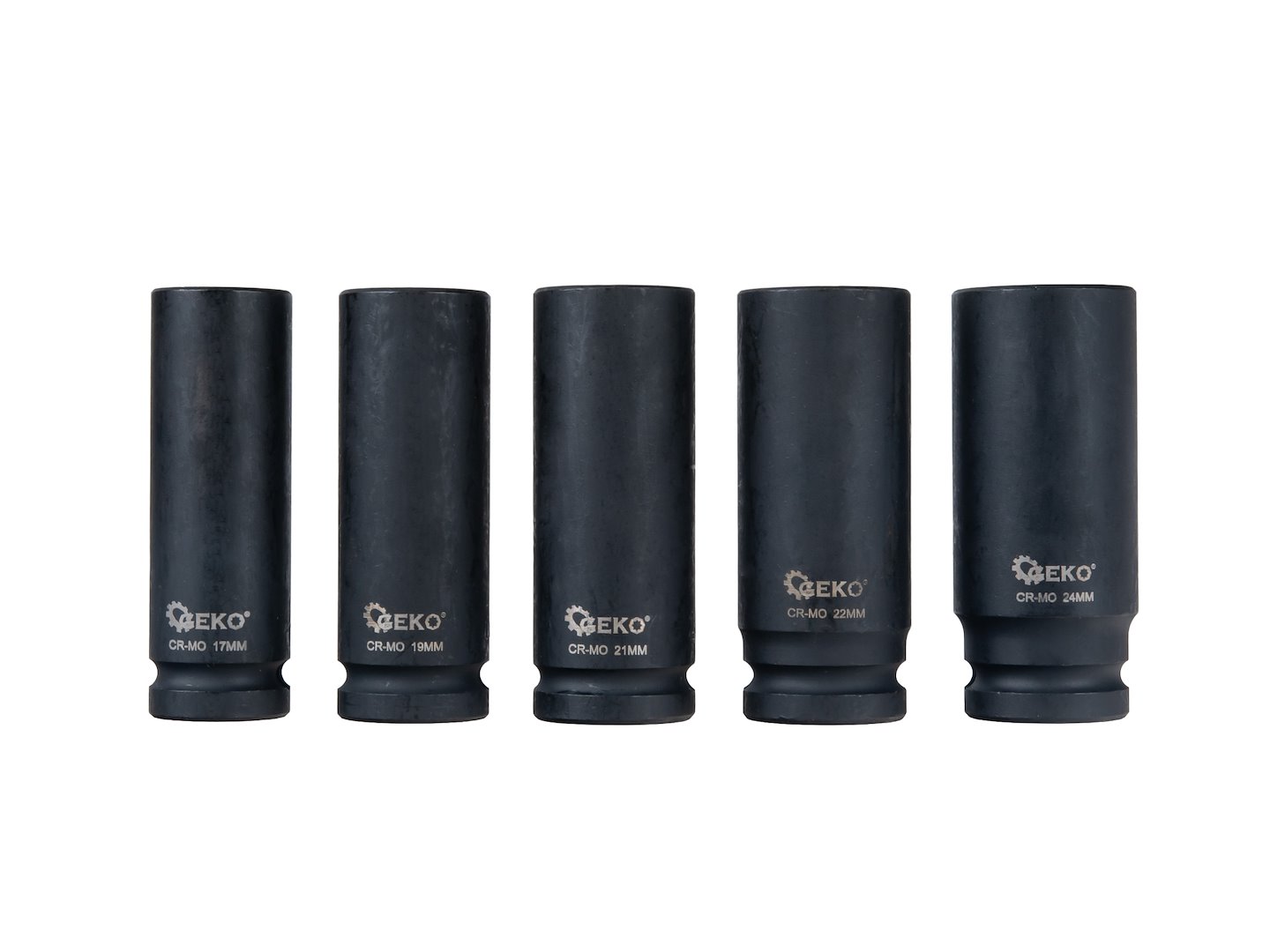 GEKO hosszú dugókulcs készlet 11 részes 1/2" 10-24mm CR-MO ütvecsavarozóhoz
