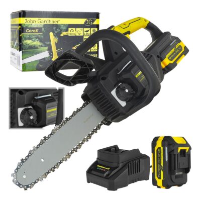 GEKO 12" akkumulátoros láncfűrész szénkefe nélküli 4.0Ah 20V CoreX