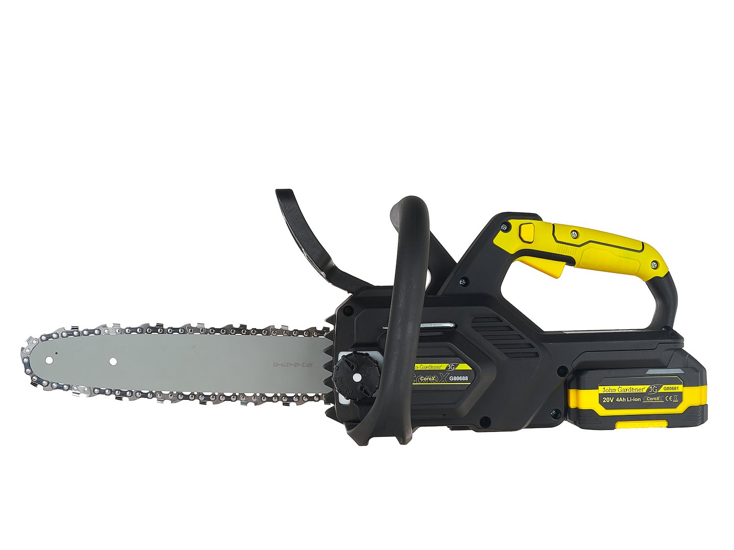 GEKO 12" akkumulátoros láncfűrész szénkefe nélküli 4.0Ah 20V CoreX