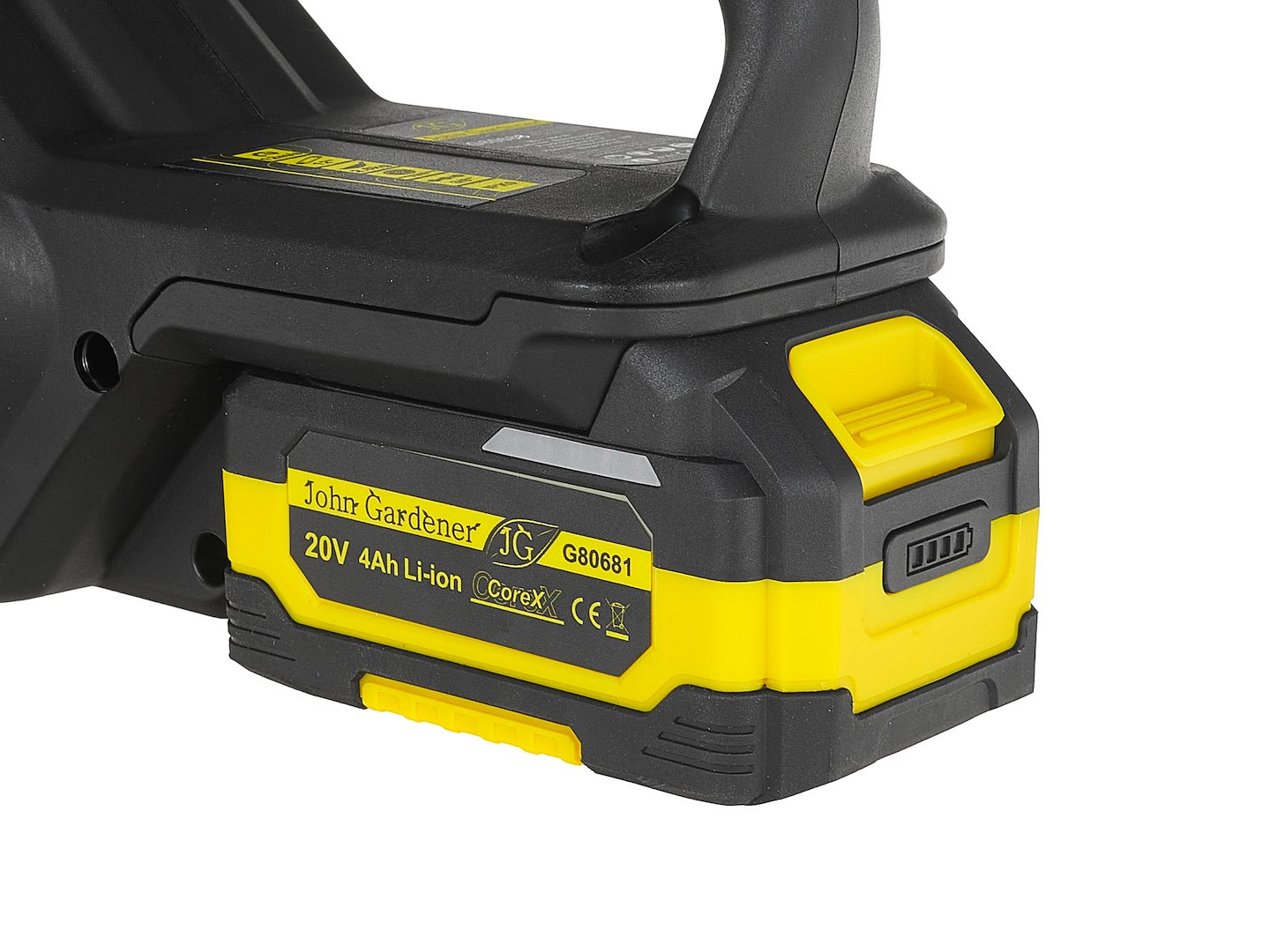 GEKO 12" akkumulátoros láncfűrész szénkefe nélküli 4.0Ah 20V CoreX
