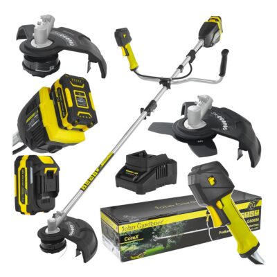 GEKO akkumulátoros fűkasza kefe nélküli motor 20V 4.0Ah CoreX