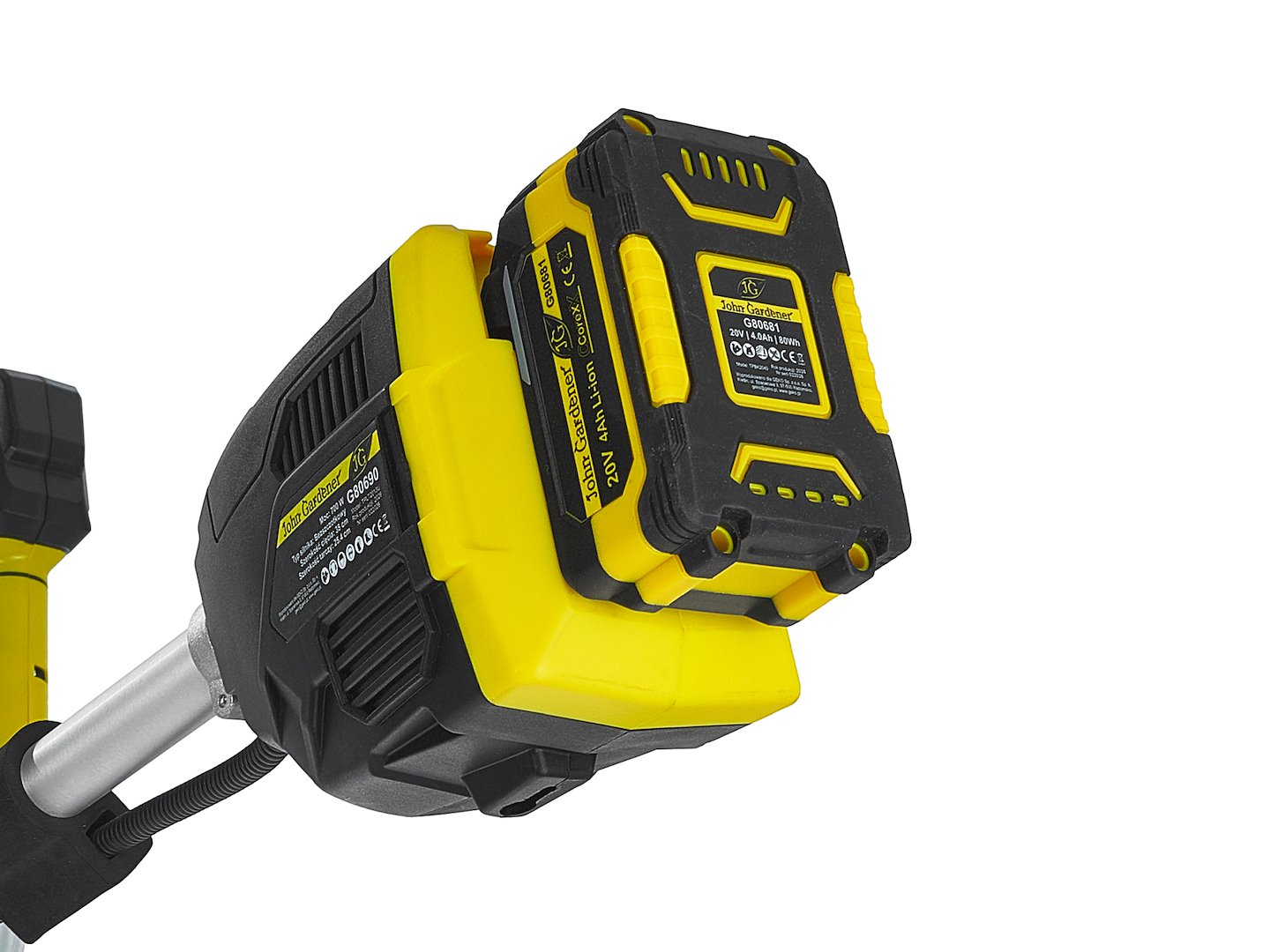 GEKO akkumulátoros fűkasza kefe nélküli motor 20V 4.0Ah CoreX