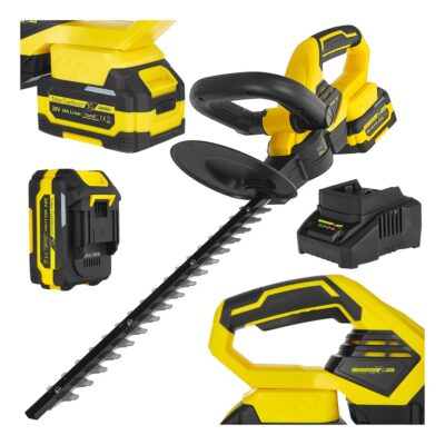 GEKO akkumulátoros sövényvágó 450mm 4.0Ah 20V CoreX akkuval