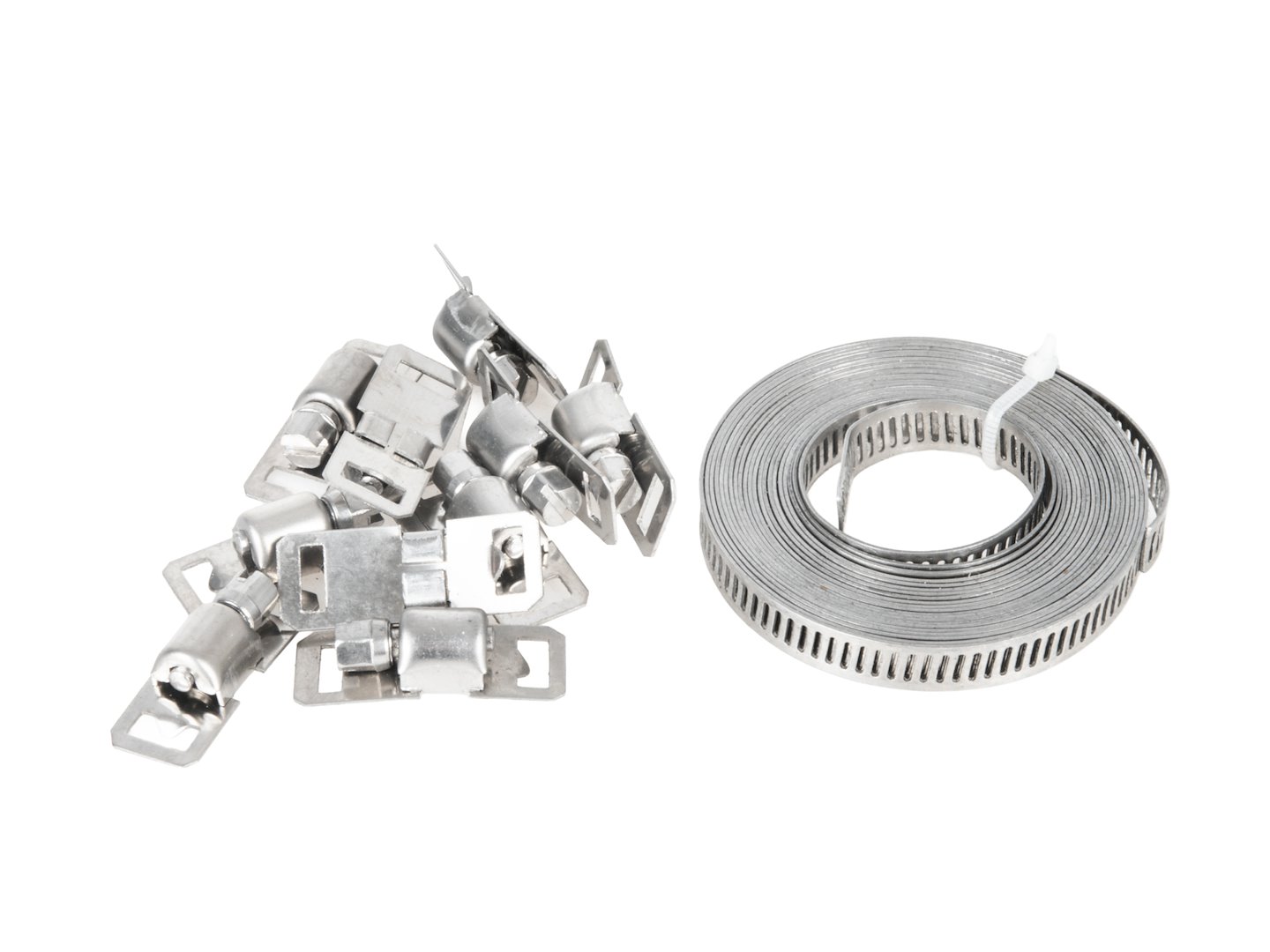 GEKO végtelenített tömlőbilincs szalag 8mm x 3m + 10 szorítózár készlet