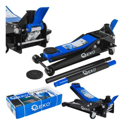 GEKO hidraulikus alacsony profilú emelő lábpedálos 3T 75-505mm