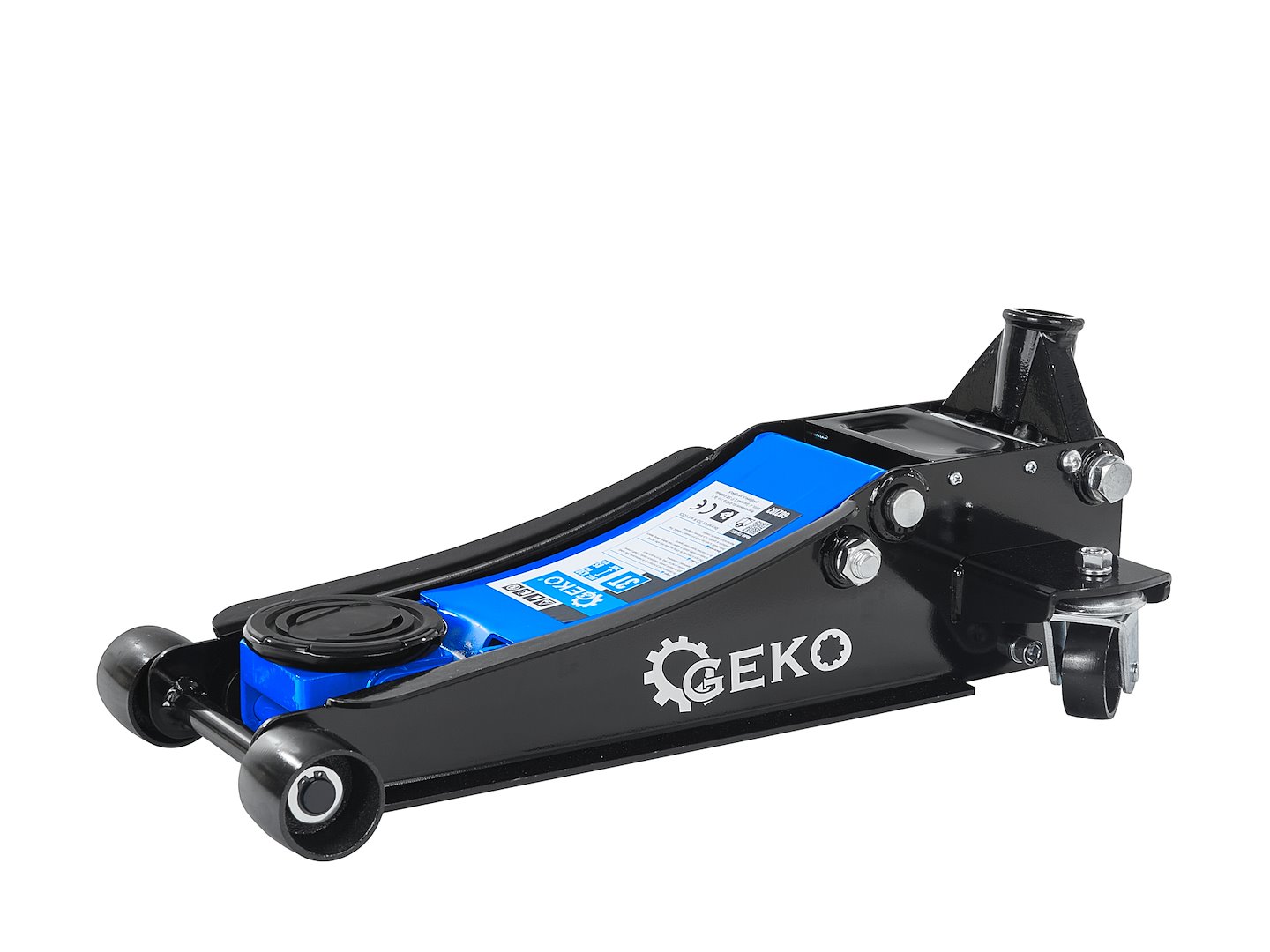 GEKO alacsony profilú 2 dugattyús hidraulikus emelő 3T 85-430mm