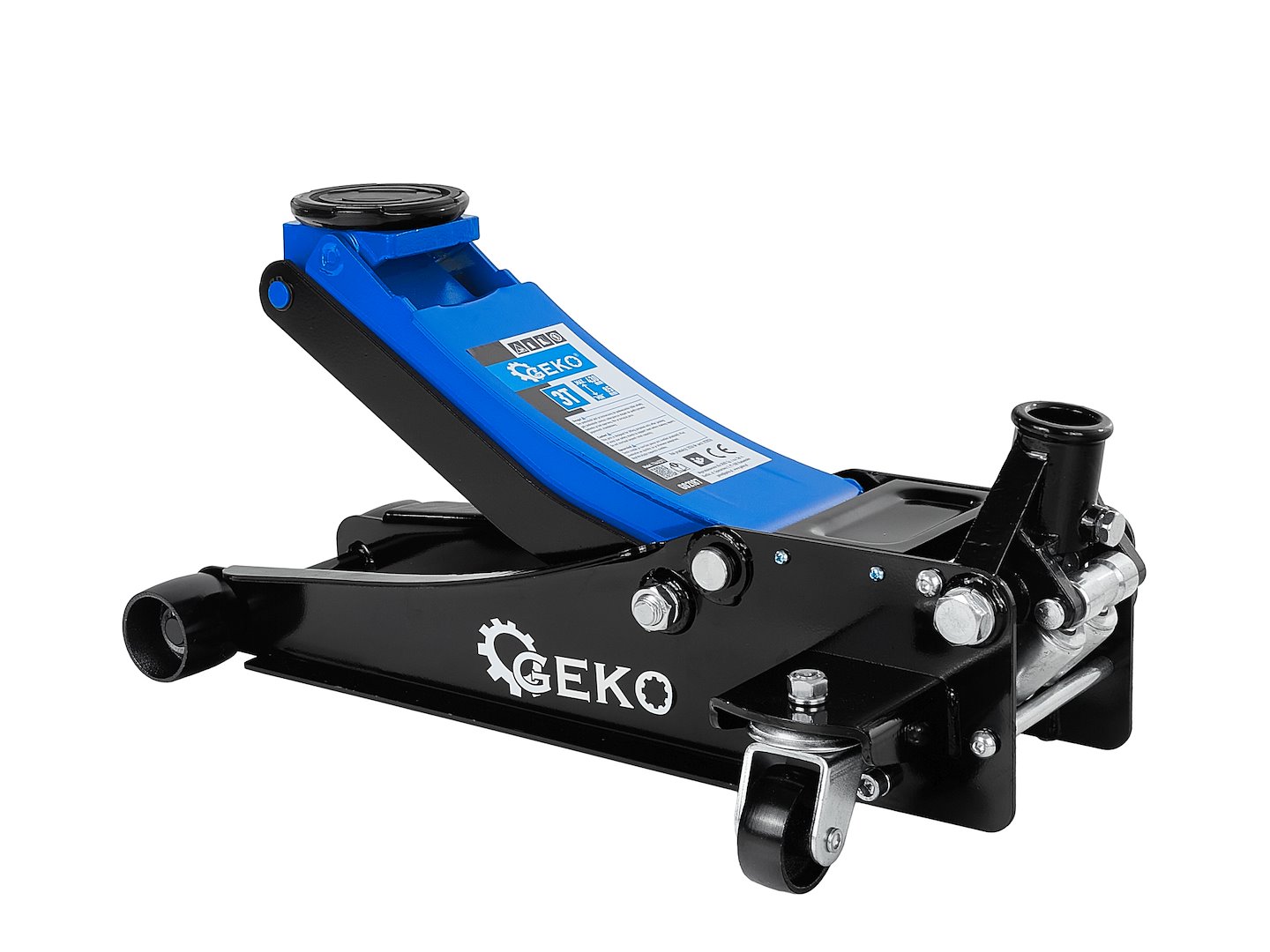 GEKO alacsony profilú 2 dugattyús hidraulikus emelő 3T 85-430mm