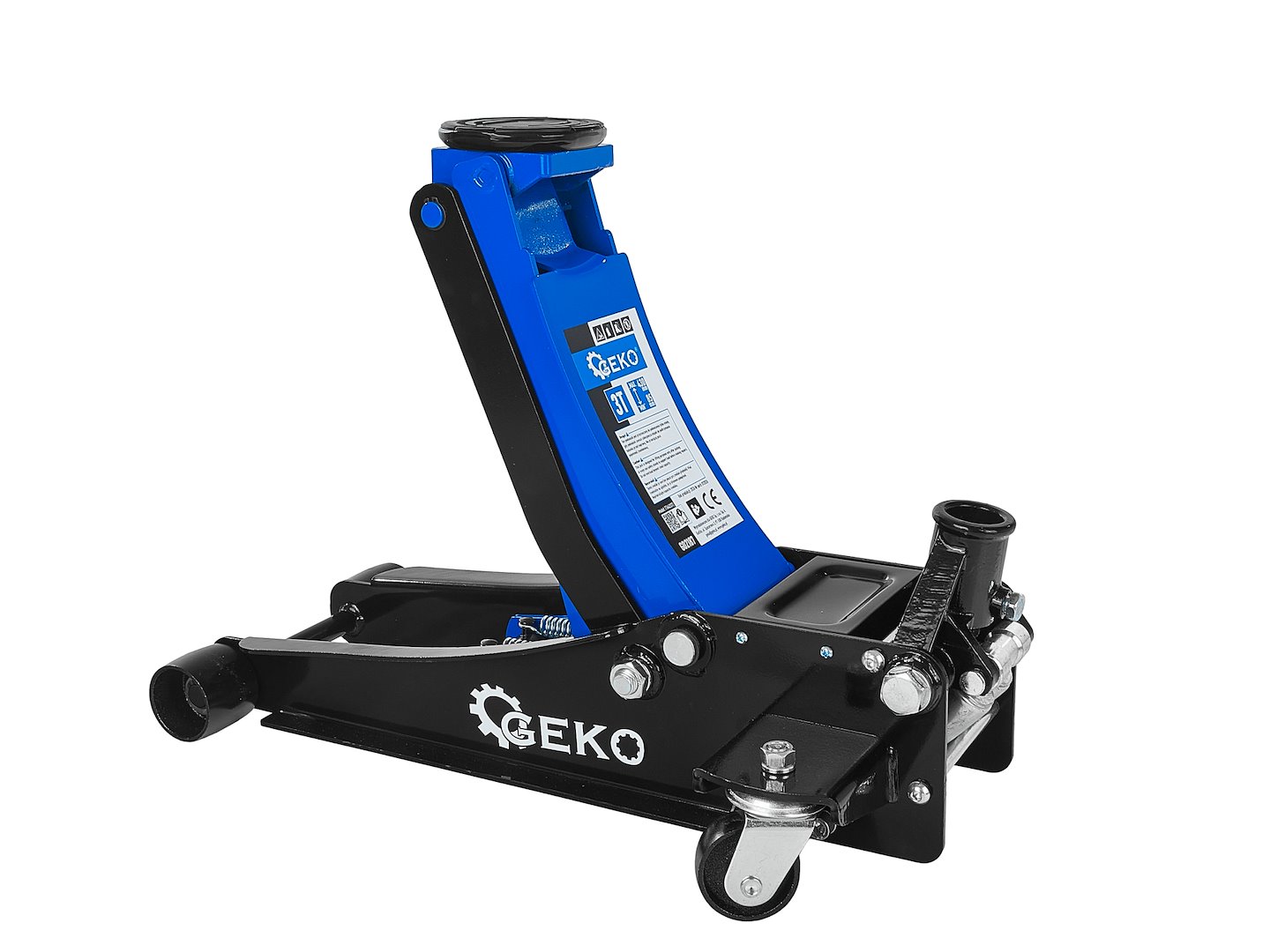 GEKO alacsony profilú 2 dugattyús hidraulikus emelő 3T 85-430mm