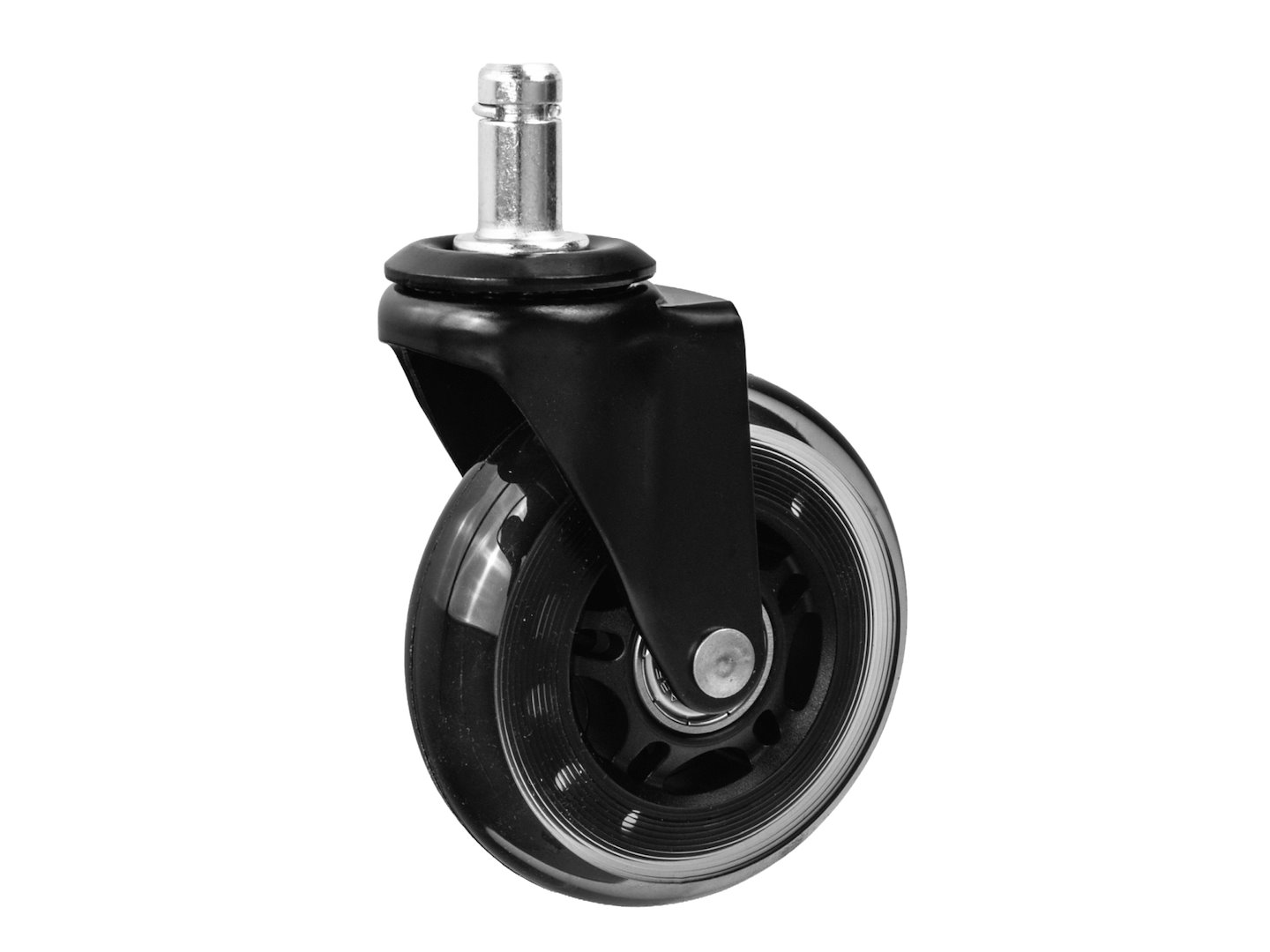 GEKO gumi görgők irodai székhez 75mm 45kg teherbírás 5db