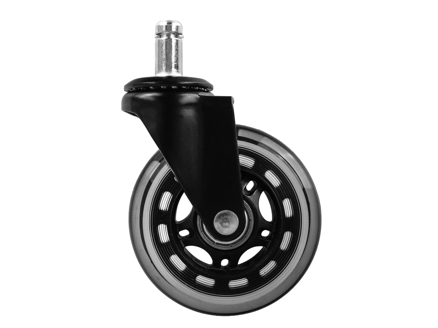 GEKO gumi görgők irodai székhez 75mm 45kg teherbírás 5db