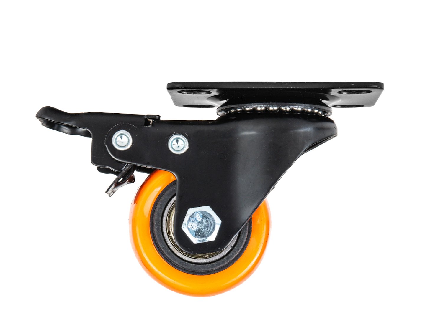 GEKO görgő készlet 40mm 40kg - 4db (2 fékes + 2 sima)