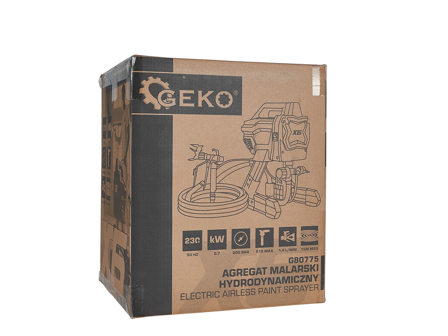 GEKO X6 hidrodinamikus festékszóró aggregát